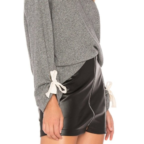 Splendid Gray Madison Ave. Pullover Sweatshirt Light Grey Size X Small - Picture 3 of 8